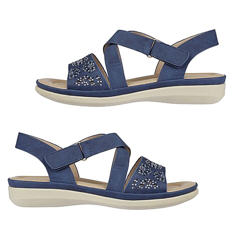 Jo - Joe Ladies Sandal (Size 4) - Navy