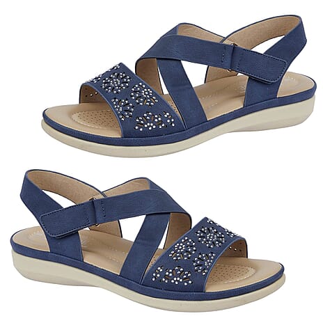 Jo & Joe Ladies Sandal (Size 8) - Navy