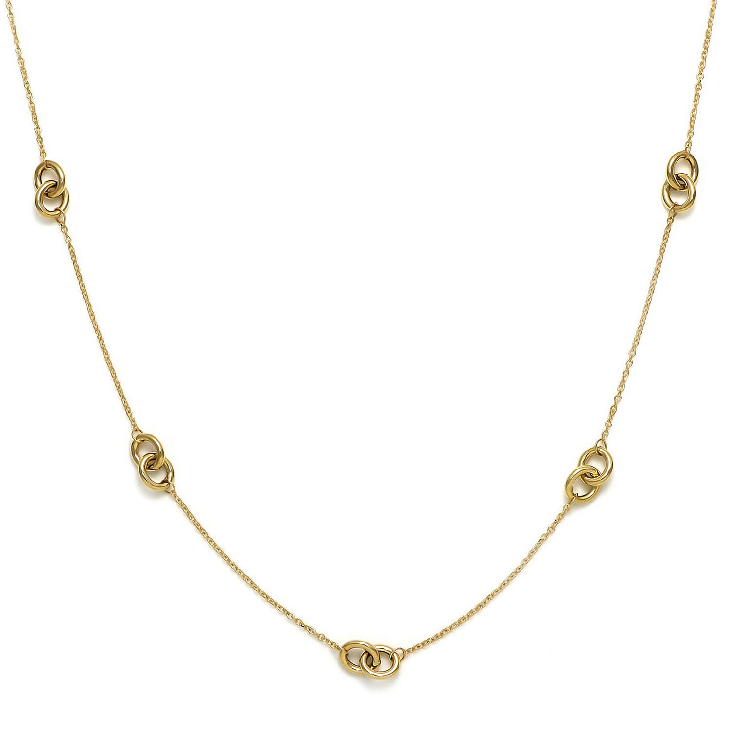 Maestro Collection - Designer Inspired  9K Yellow Gold Love Knot Necklace (Size - 20)