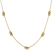 Maestro Collection - 9K Yellow Gold Love Knot Necklace (Size - 20)