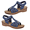 Jo & Joe Lightweight ST Kitts Sandal with Touch and Close Strap - Black