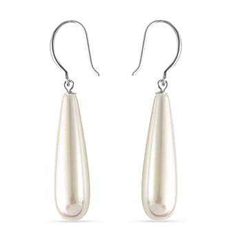 https://tjcuk.sirv.com/Products/77/9/7791954/White-Shell-Pearl-Drop-Earrings-with-Hook-in-Rhodium-Overlay-Sterling-_7791954.jpg?w=342&h=342
