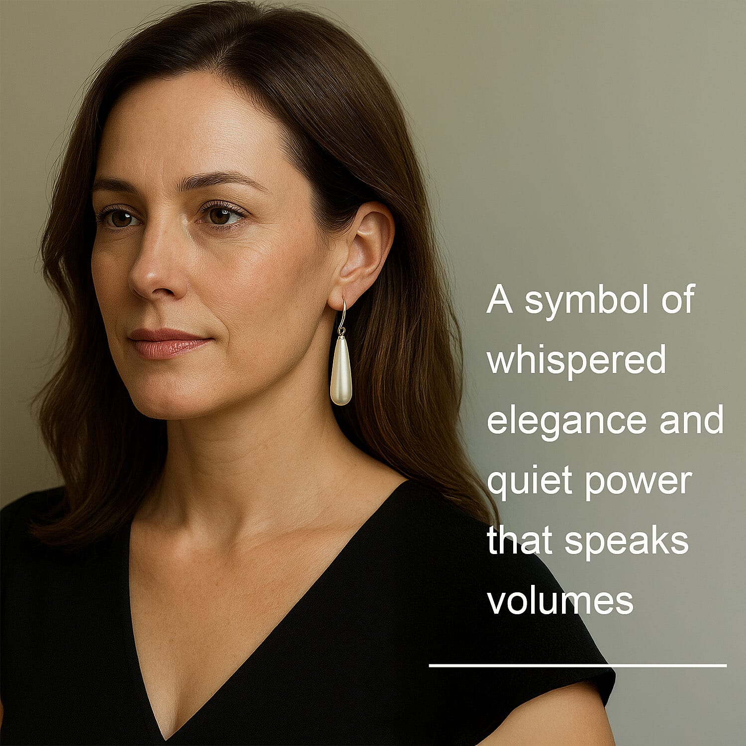 White Shell Pearl Drop Earrings with Hook in Rhodium Overlay Sterling Silver