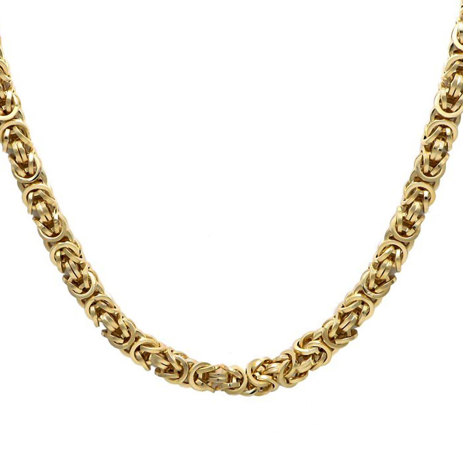 Maestro Collection - 9K Yellow Gold  Hand Made Italian Byzantine Necklace (Size - 20), Gold Wt. 29.12 Gms