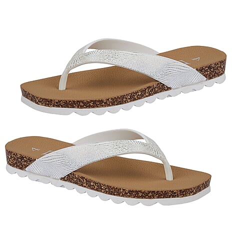 Shoes by Emma Ladies Slipper (Size 37) - White