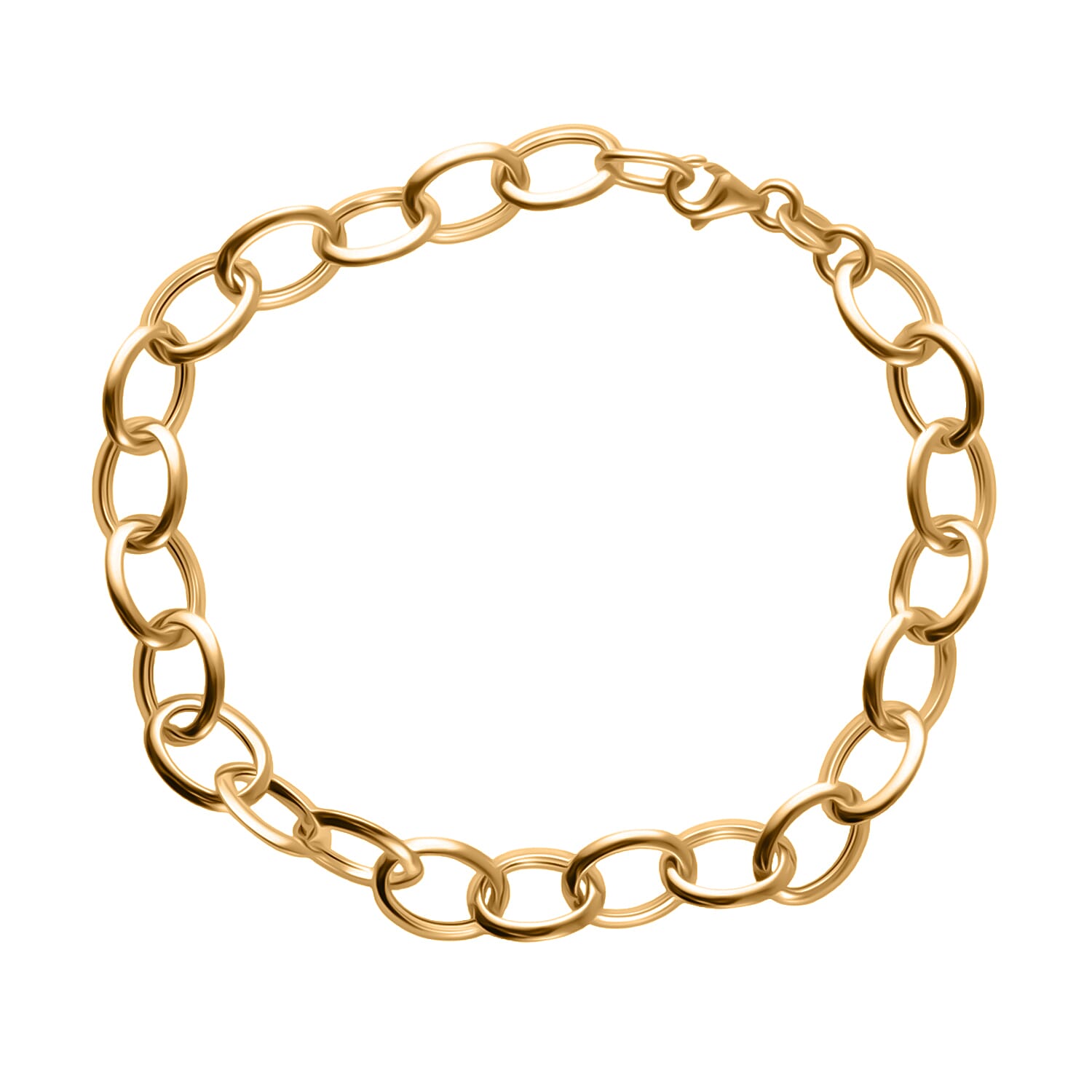 Maestro Collection - 9K Yellow Gold Rolo Bracelet (Size - 7.5)