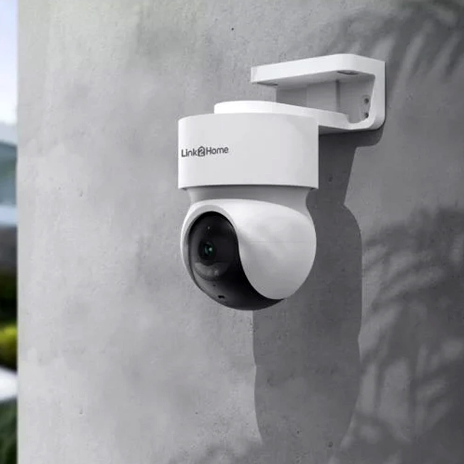 Smart Outdoor Security Camera with Night Vision - White