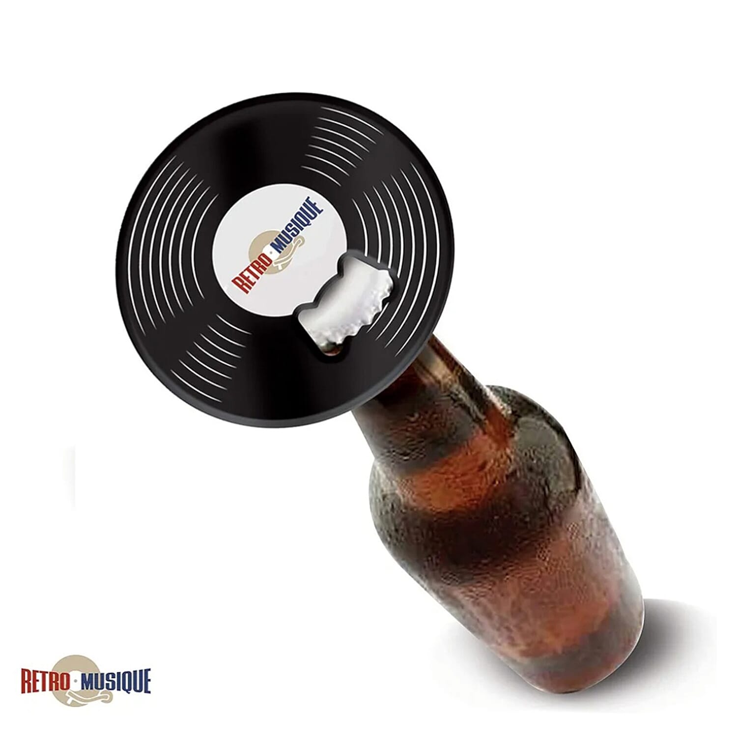 Set of 8 Elvis Presley Music Disc Coasters) - Black