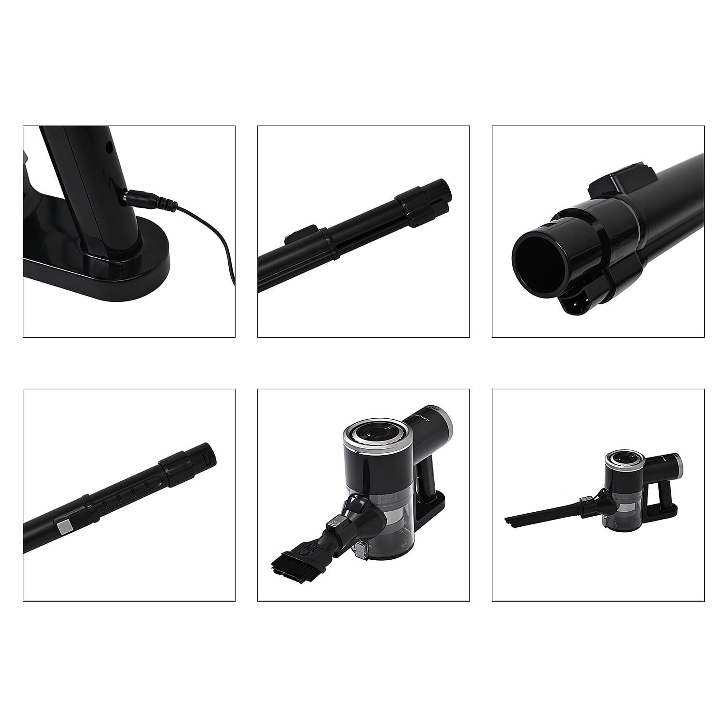 Homesmart Cordless Vacuum Cleaner (Power 2000mAh) - Black