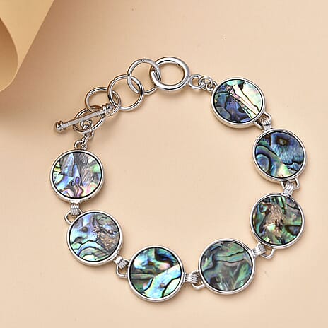 Abalone Shell Bracelet with T- bar clasp