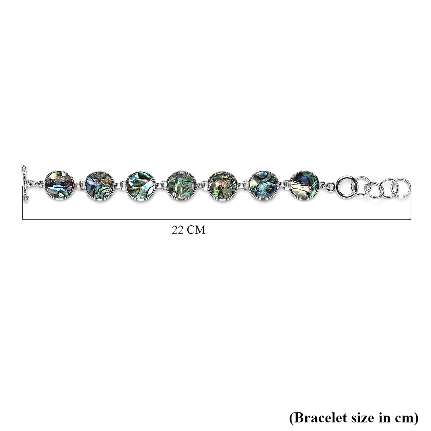 Abalone Shell Bracelet with T- bar clasp