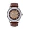 GENOA TIME V2 Automatic Skeleton Leather Watch