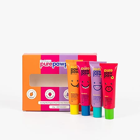 Pure Paw Paw Ointment Bundle (Includes 15g Mango, 15g Blackcurrant, 15g Cherry - 15g Strawberry)