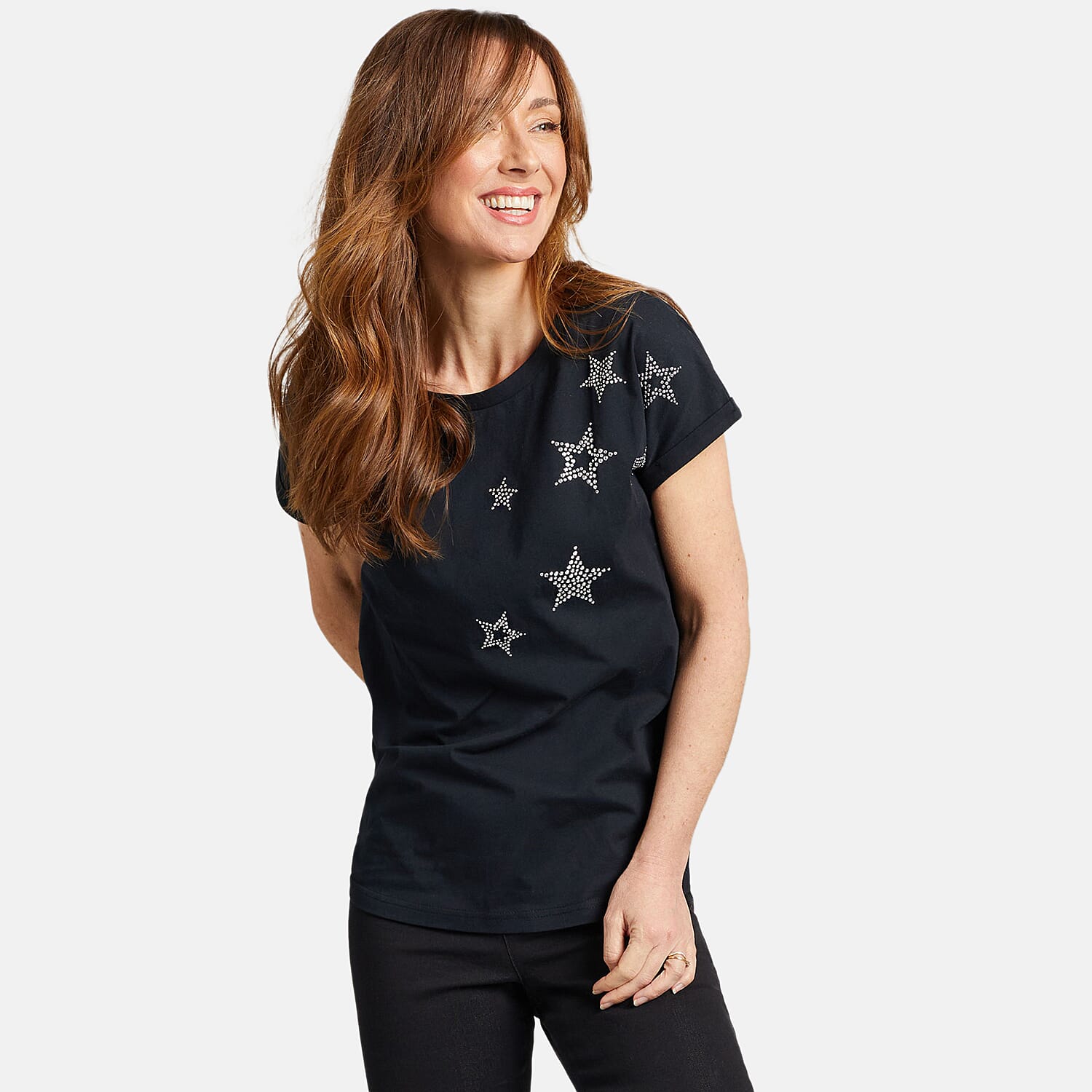 Emreco Star Stud T-Shirt (Size 12) - Black