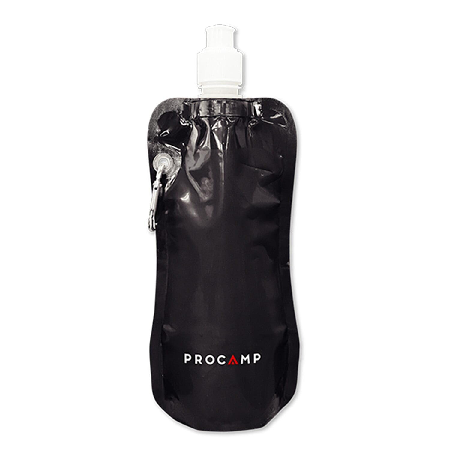 PROCAMP Camping Foldable BPA Free Water Bottle 400ml - Black