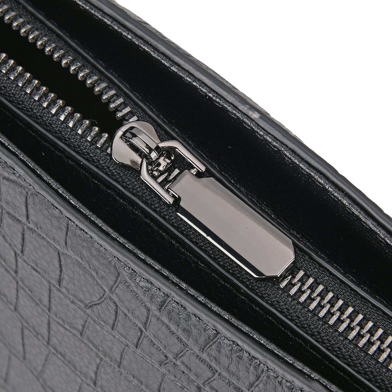  Leather Croco Embossed Tote Bag