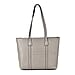 Leather Croco Embossed Tote Bag (Size 38x12x27 cm) - Olive & Black