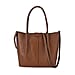 Genuine Leather Solid Tote Bag