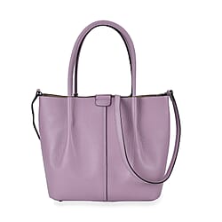 Genuine Leather Solid Tote Bag