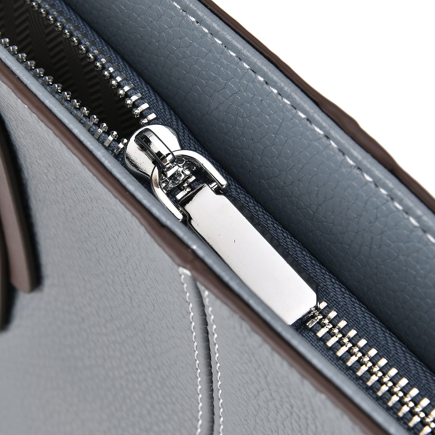 Genuine Leather Tote Bag with Double Handles