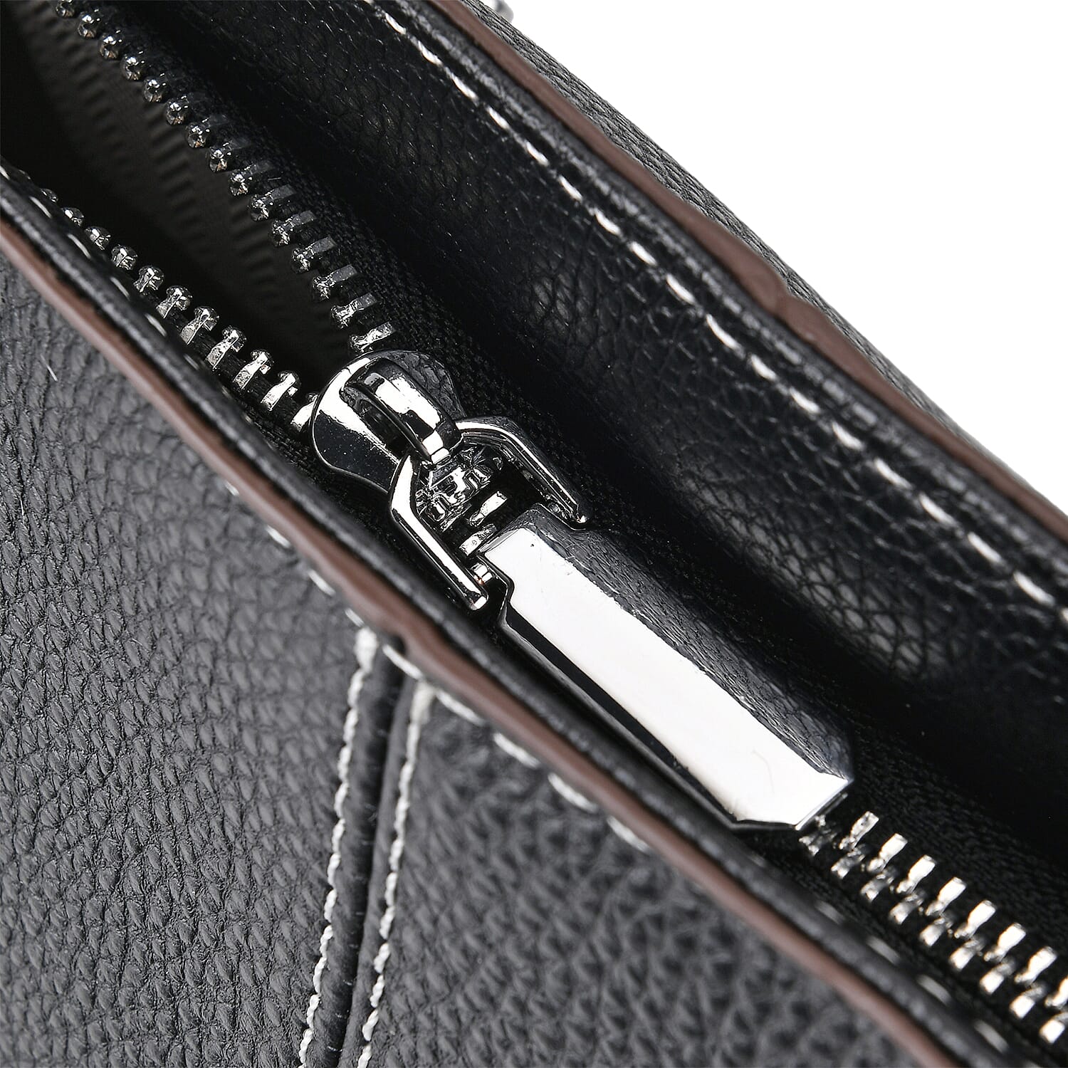 Designer Inspired - 100% Genuine Leather sumptuous Tote Bag (Size 32x12x29 cm) - Black