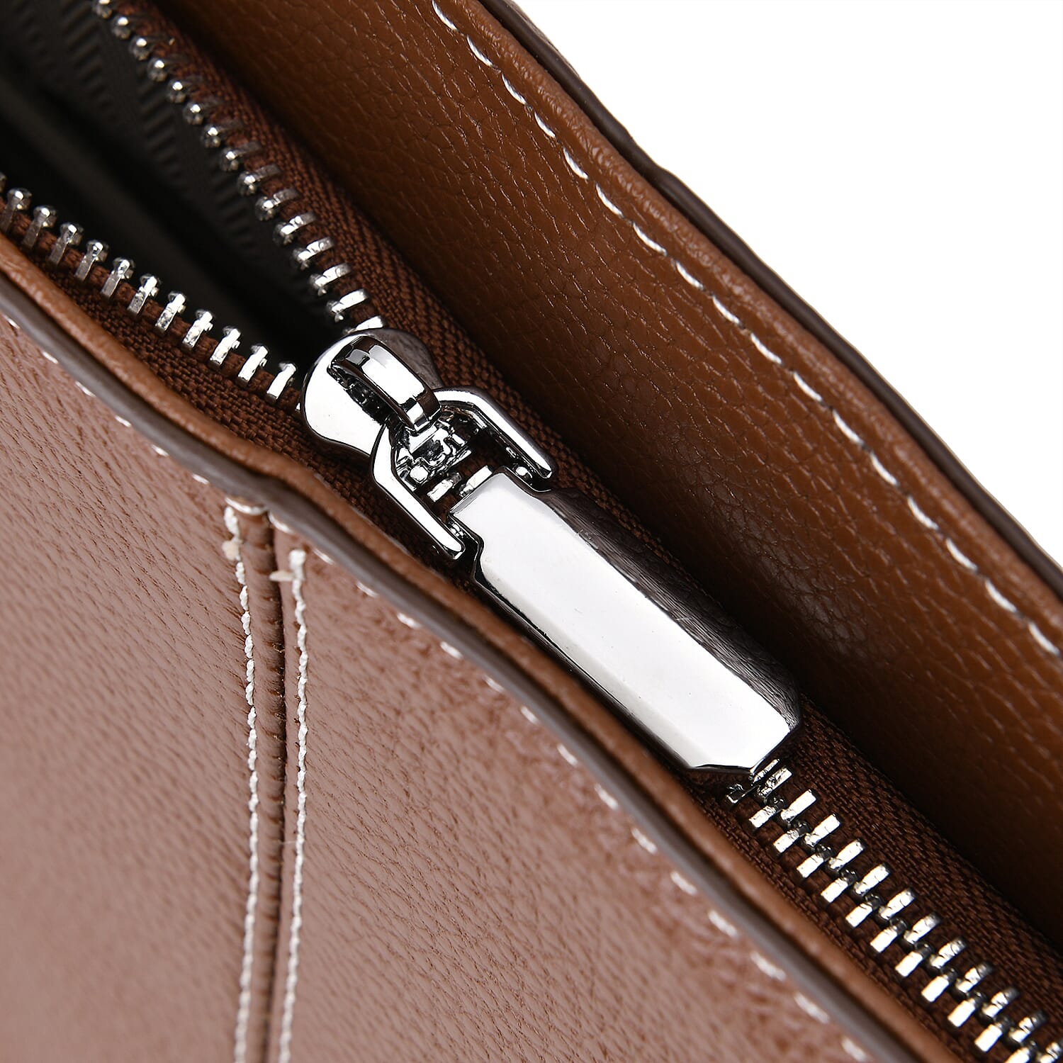 Designer Inspired - 100% Genuine Leather sumptuous Tote Bag (Size 32x12x29 cm) - Tan