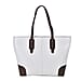 Genuine Leather Tote Bag with Double Handles
