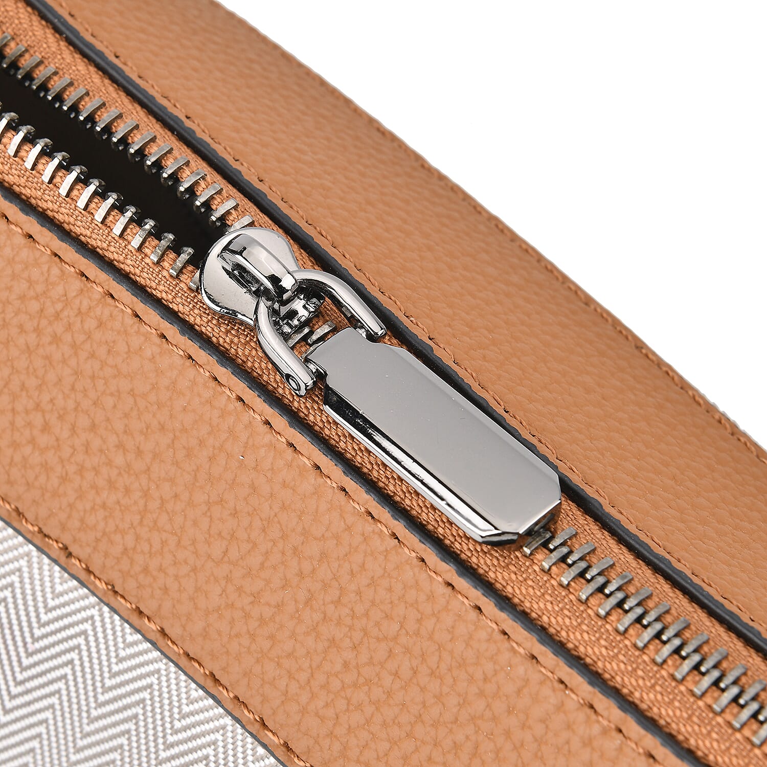 Leather Solid Tote Bag (Size 25x13x26 cm) - Tan