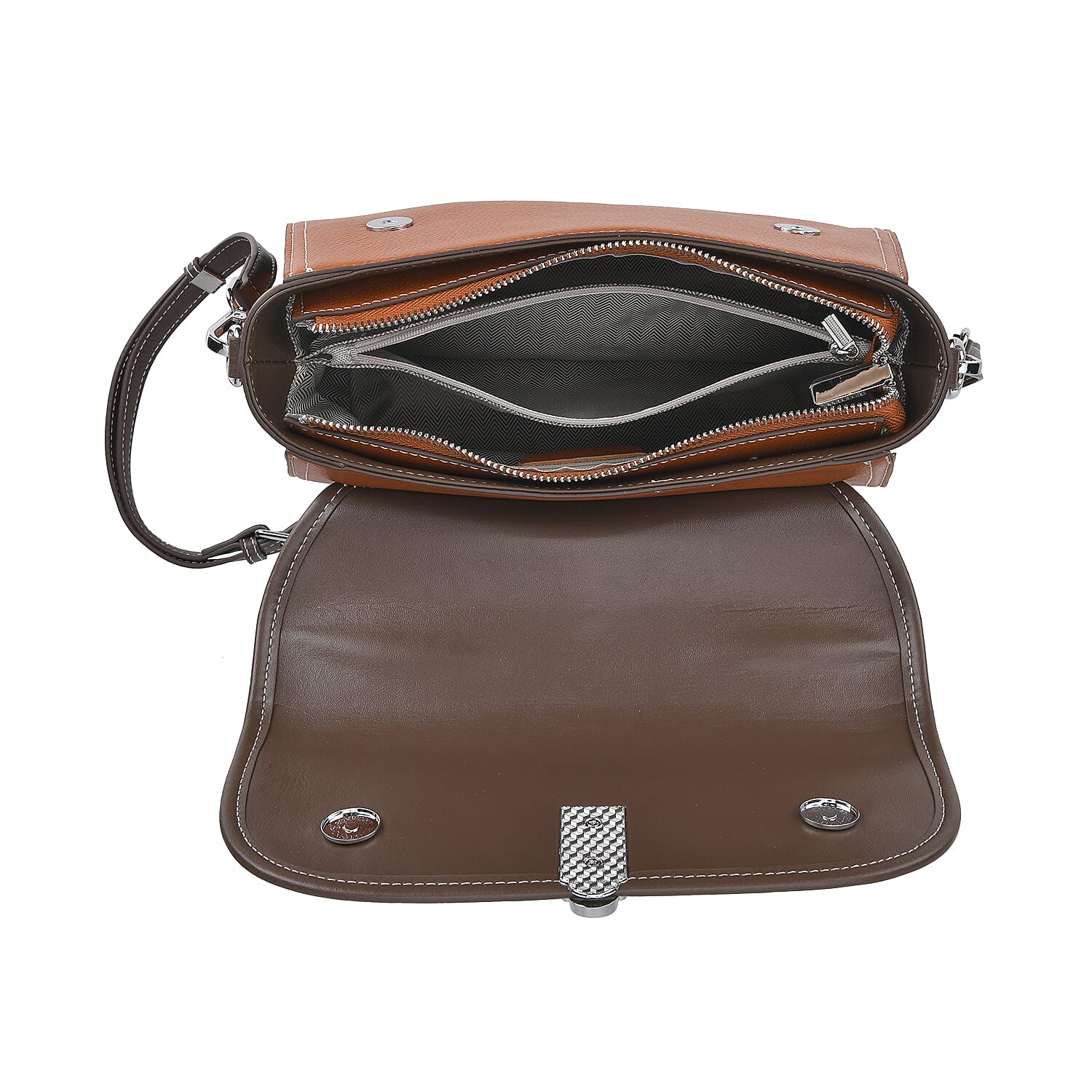 Leather Snakeskin Crossbody Bag