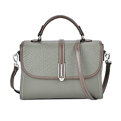 Genuine Leather Snakeskin Crossbody Bag