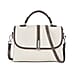 Leather Snakeskin Crossbody Bag (Size 26x12x22 cm) - Off White & Tan