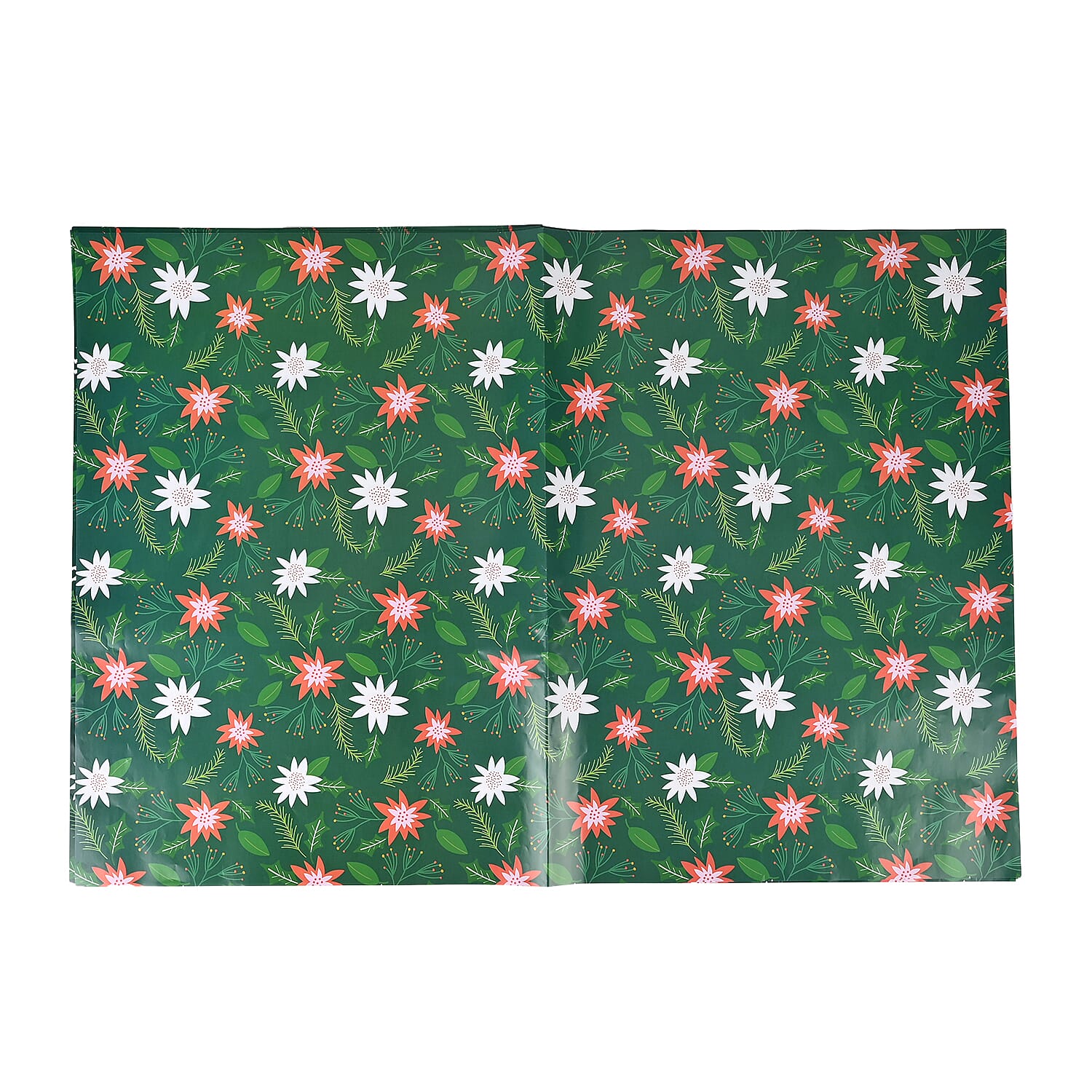 Set of 40 Pieces Wrapping Papers with 4 Different Design (Size 51x74cm) - Multi