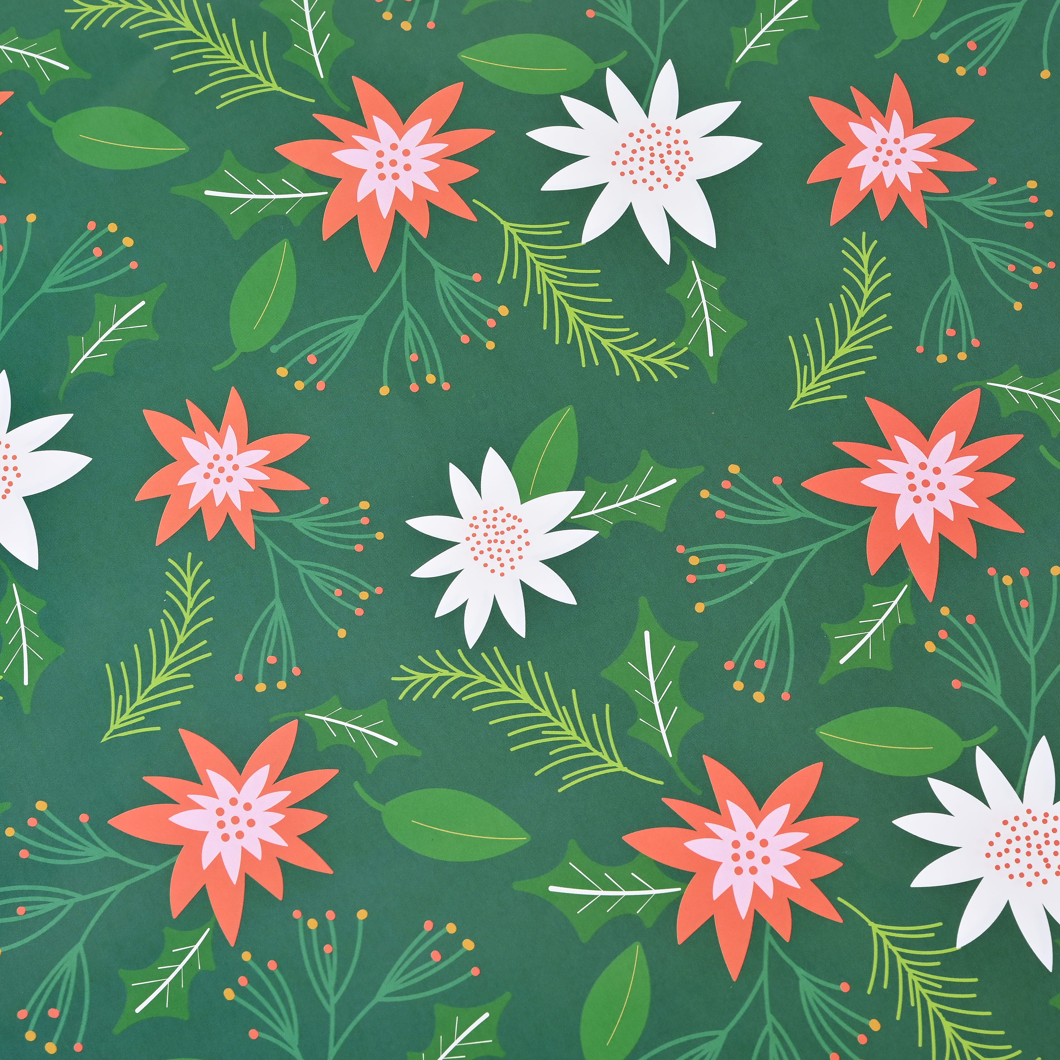 Set of 40 Pieces Wrapping Papers with 4 Different Design (Size 51x74cm) - Multi