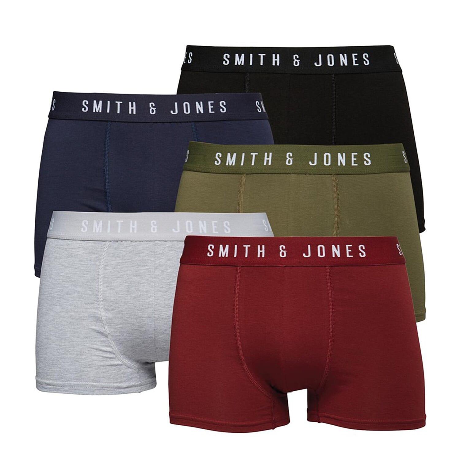 Set of 5 - Smith & Jones 100% Cotton Trunk (Size M - 32 inch waist)