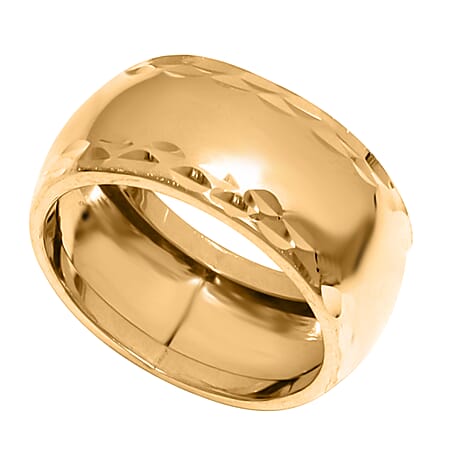 Maestro Collection - 9K Yellow Gold Diamond-Cut Band Ring