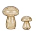 Mushroom Glass Light Table Lamp Set of 2