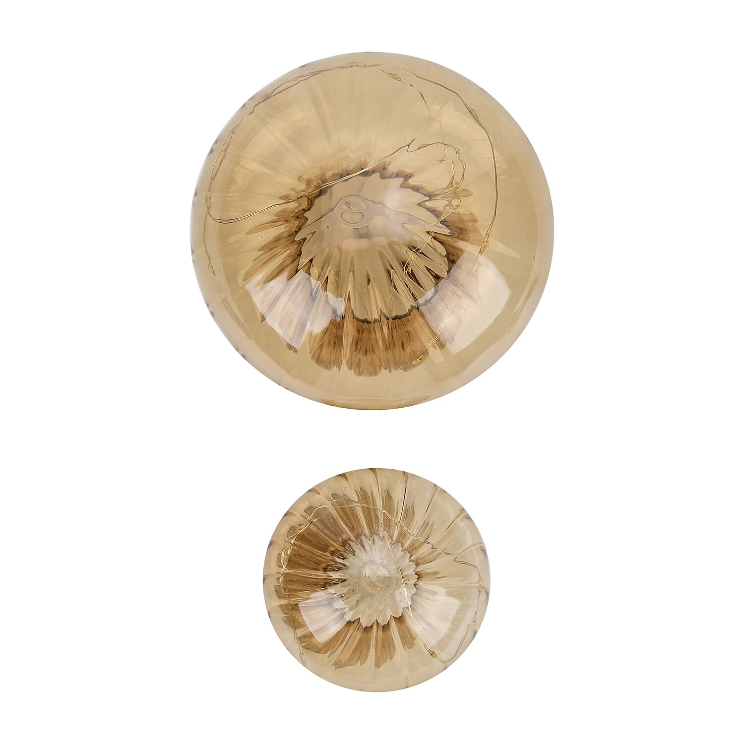 Mushroom Glass Light Table Lamp Set of 2