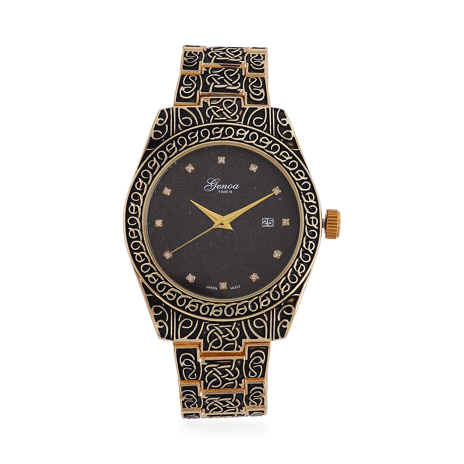 Carved Designer Inspired Limited Edition GENOA Watch - Gold