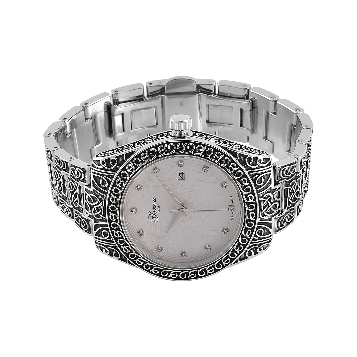 Carved Designer Inspired Limited Edition GENOA Watch - Steel