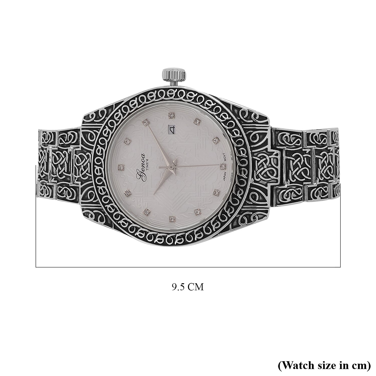 Carved Designer Inspired Limited Edition GENOA Watch - Steel