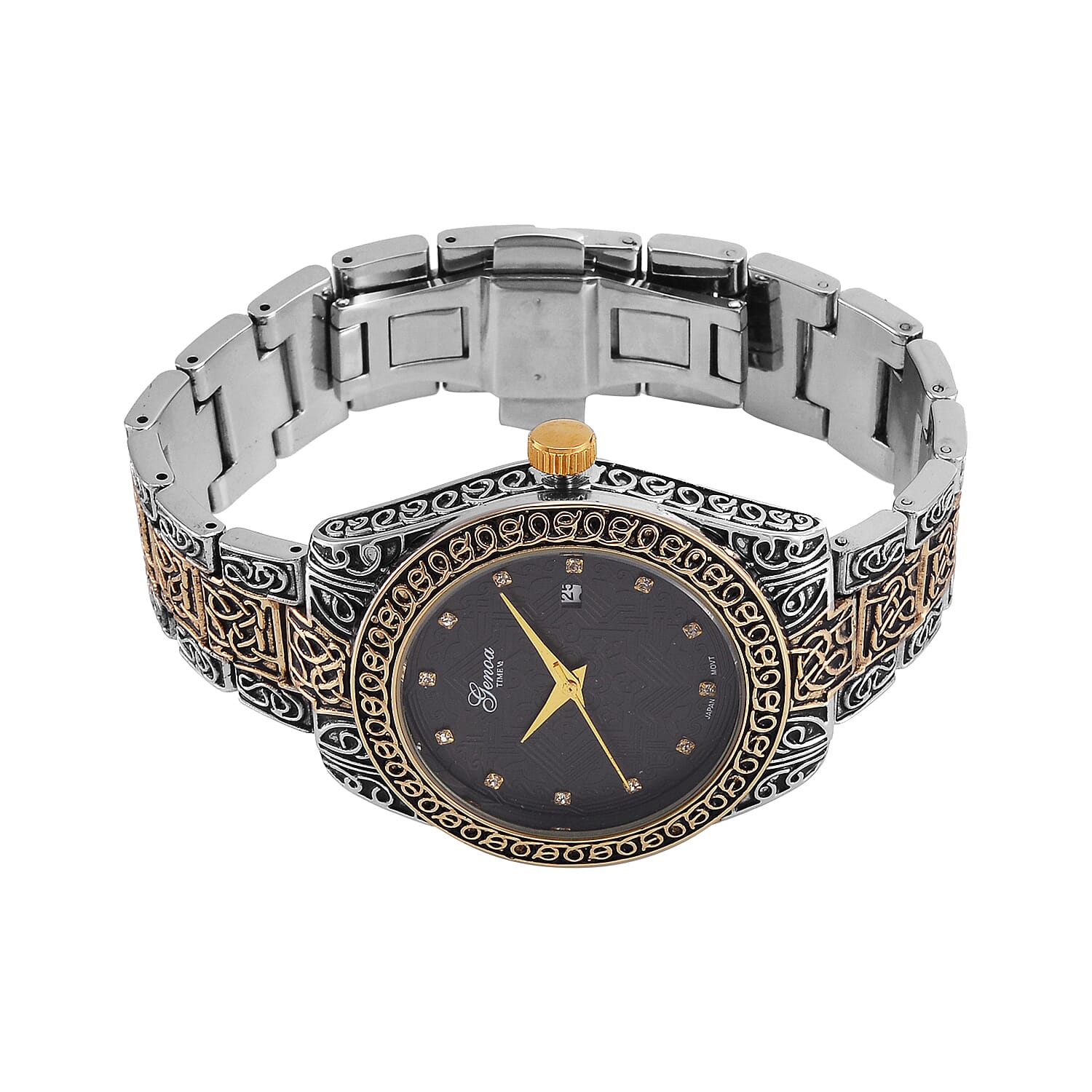 Carved Designer Inspired Limited Edition GENOA Watch - Black Oxide