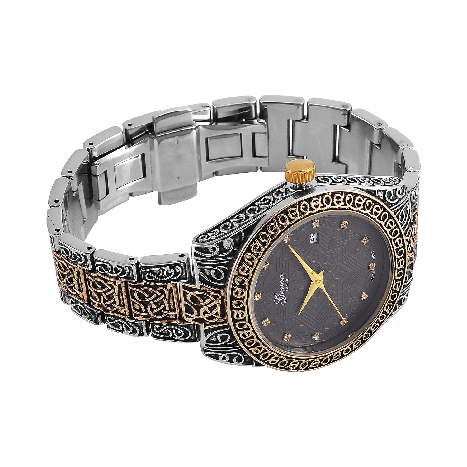 Carved Designer Inspired Limited Edition GENOA Watch - Black Oxide