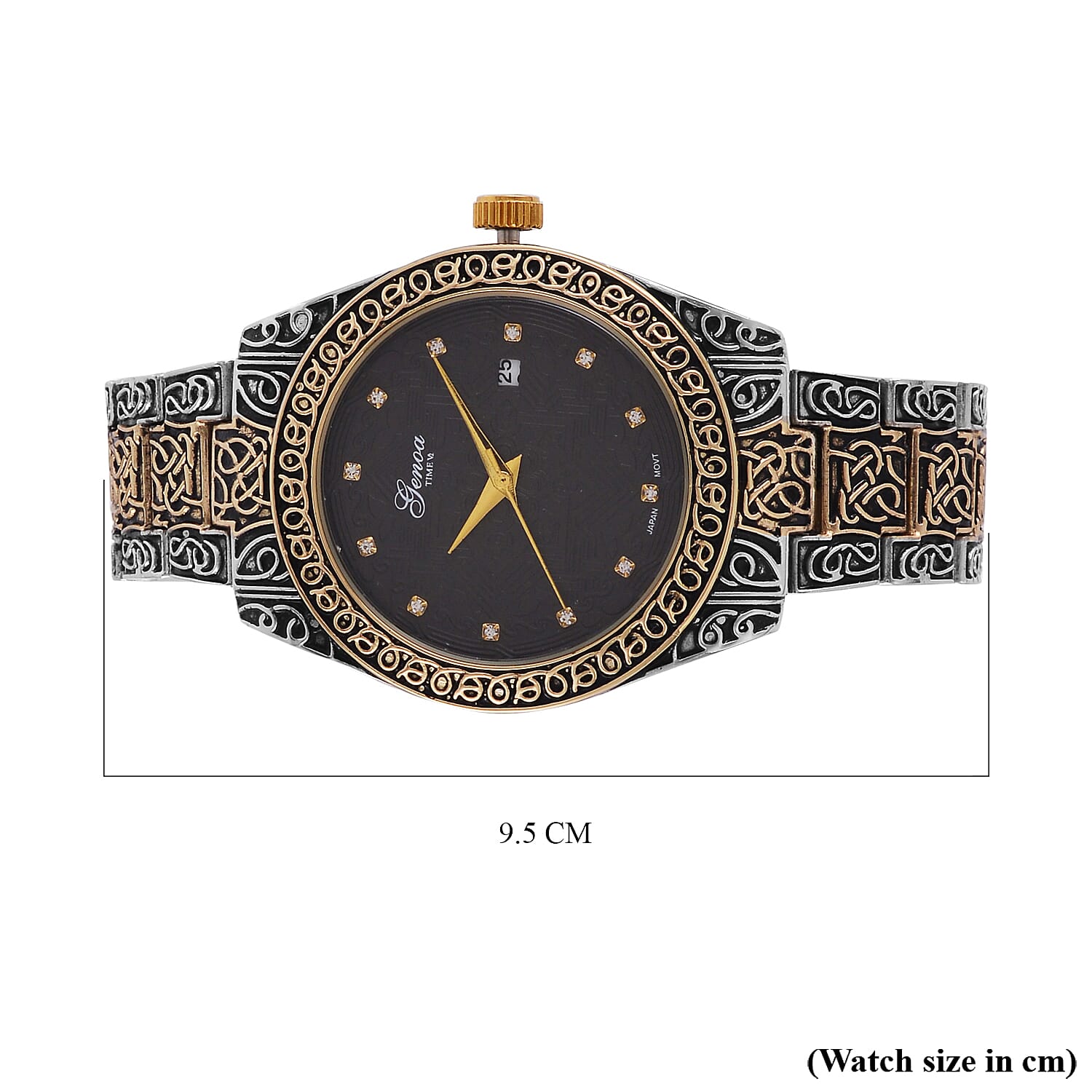 Carved Designer Inspired Limited Edition GENOA Watch - Black Oxide