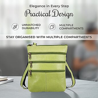 https://tjcuk.sirv.com/Products/77/9/7793950/Leather-Croco-Embossed-Crossbody-Bag-Size-20x3x24-cm-Green-Black_7793950_3.jpg?w=342&h=342