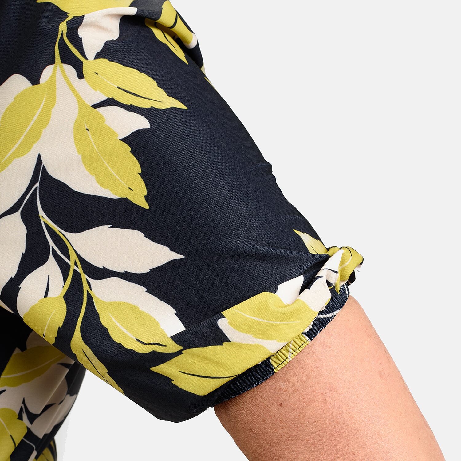 Styled by Leaf Print Midi Dress - Navy Styled by Leaf Print Midi Dress - Navy