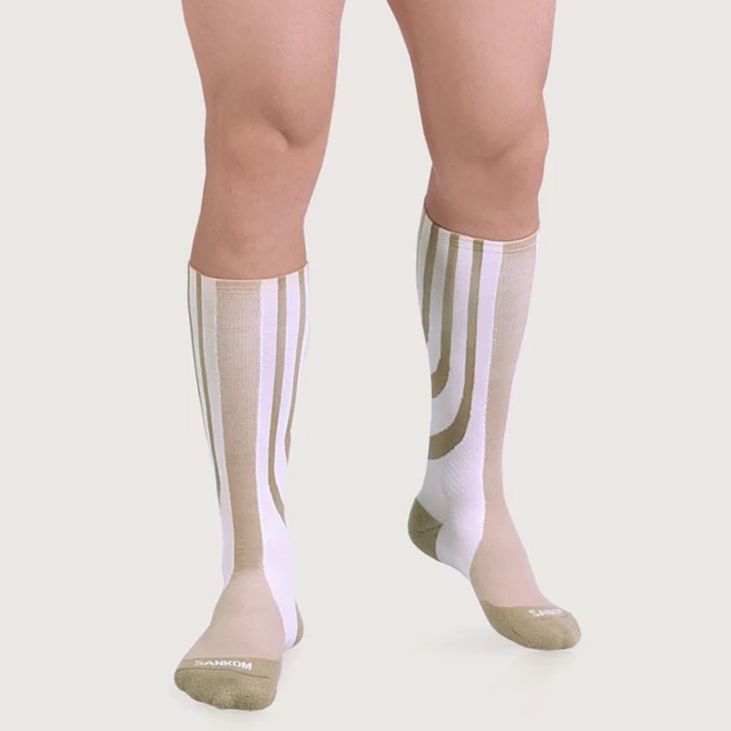 SANKOM Patent New Light Socks (Size L-XL ) (UK 8 to 13) - Beige