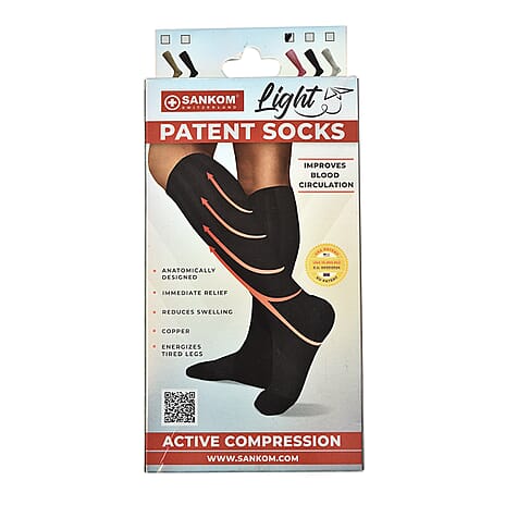 SANKOM Patent New Light Socks (Size L-XL (UK 8 to 13) - Pink