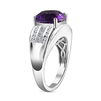 https://tjcuk.sirv.com/Products/77/9/7795780/Moroccan-Amethyst-White-Zircon-Main-Stone-With-Side-Stone-Ring-in-Rhod_7795780_3.jpg?w=342&h=342