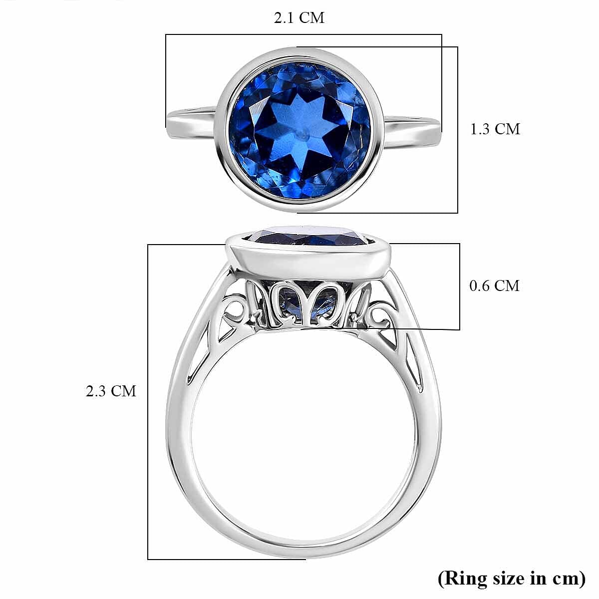 Ceylon Color Quartz Solitaire Ring in Platinum Overlay Sterling Silver 4.02 Ct