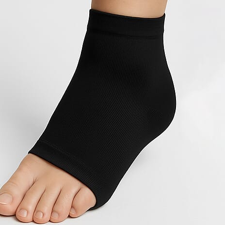 Soothing Black Gel Sleeve for Hot & Cold Ankle Therapy